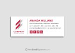 Email signature with logo