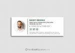Signature with disclaimer