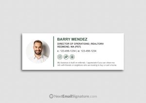 Signature with disclaimer